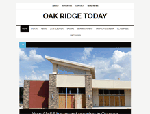 Tablet Screenshot of oakridgetoday.com